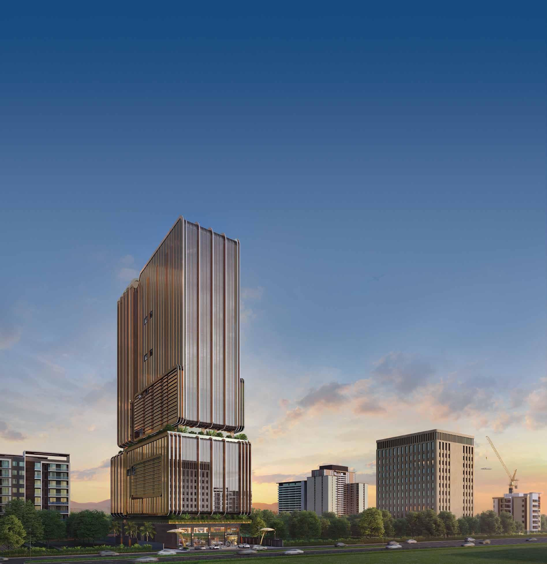 The exterior of the iconic 108m tall Ceratec Tower 108.